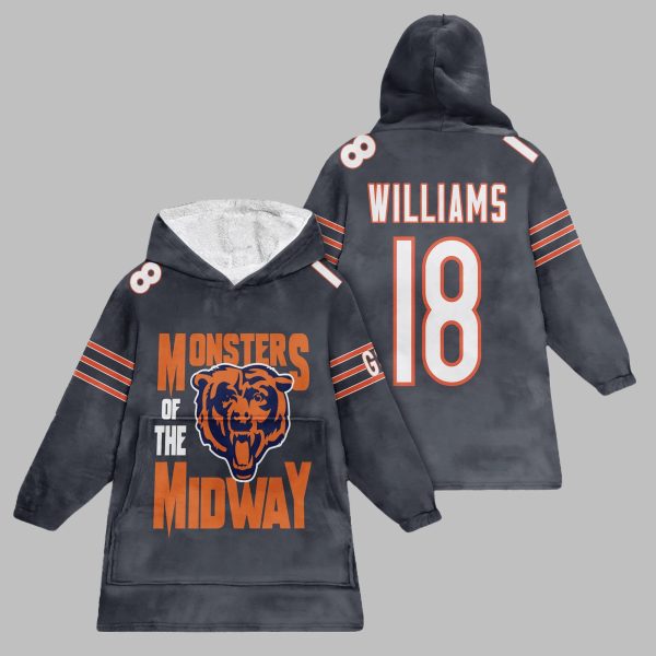 2025 Monsters of the Midway Chicago Blanket Hoodie 1