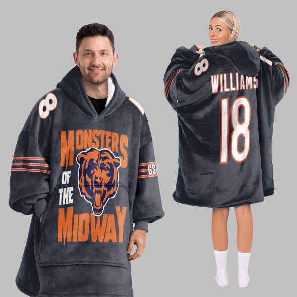 2025 Monsters of the Midway Chicago Blanket Hoodie 5