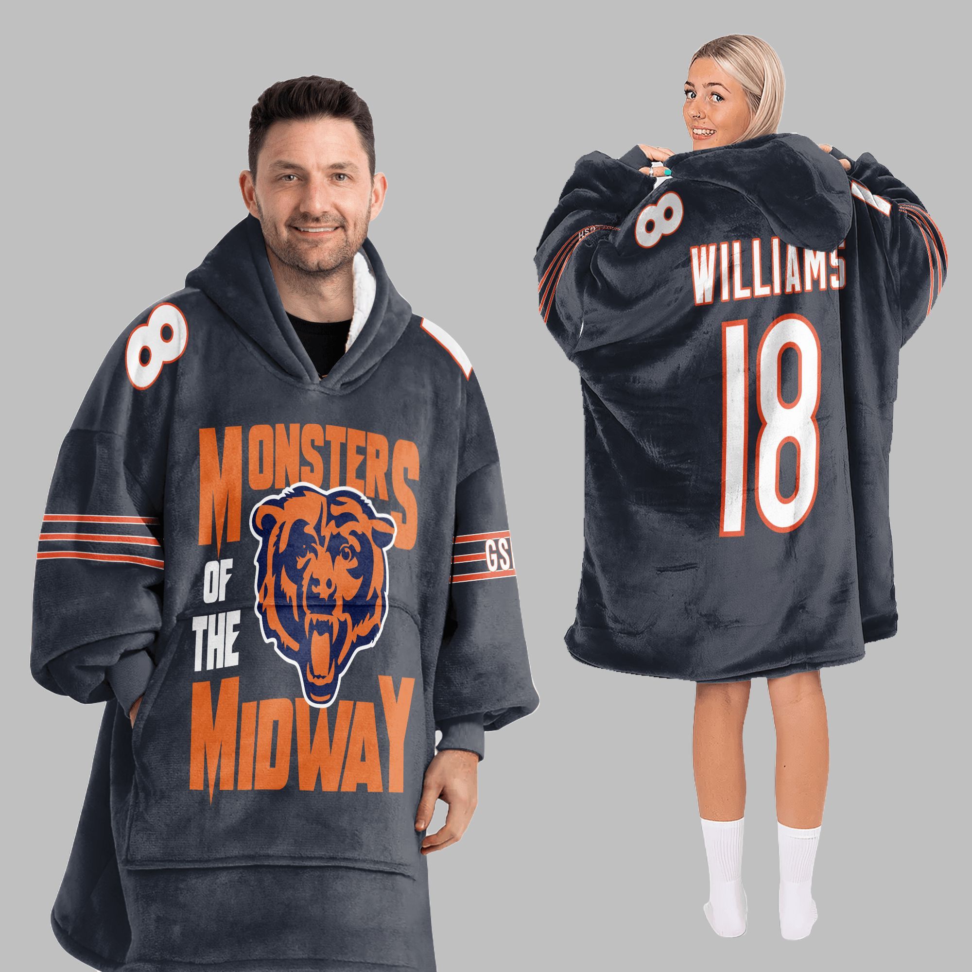 2025 Monsters of the Midway Chicago Blanket Hoodie 5 2025 Monsters of the Midway Chicago Blanket Hoodie 5
