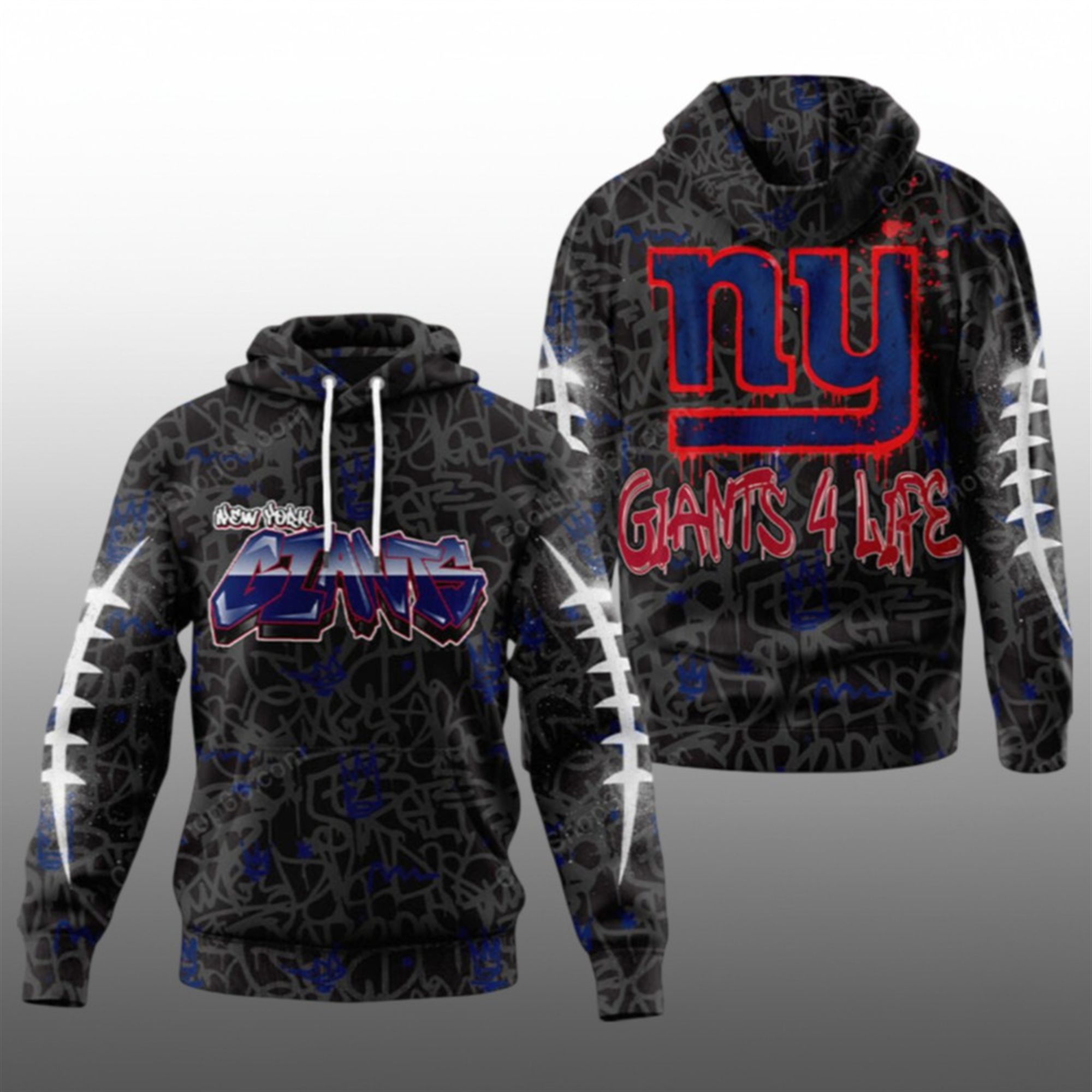 2025 NY Giants Graffiti For Life Hoodie 1 1 2025 NY Giants Graffiti For Life Hoodie 1 1