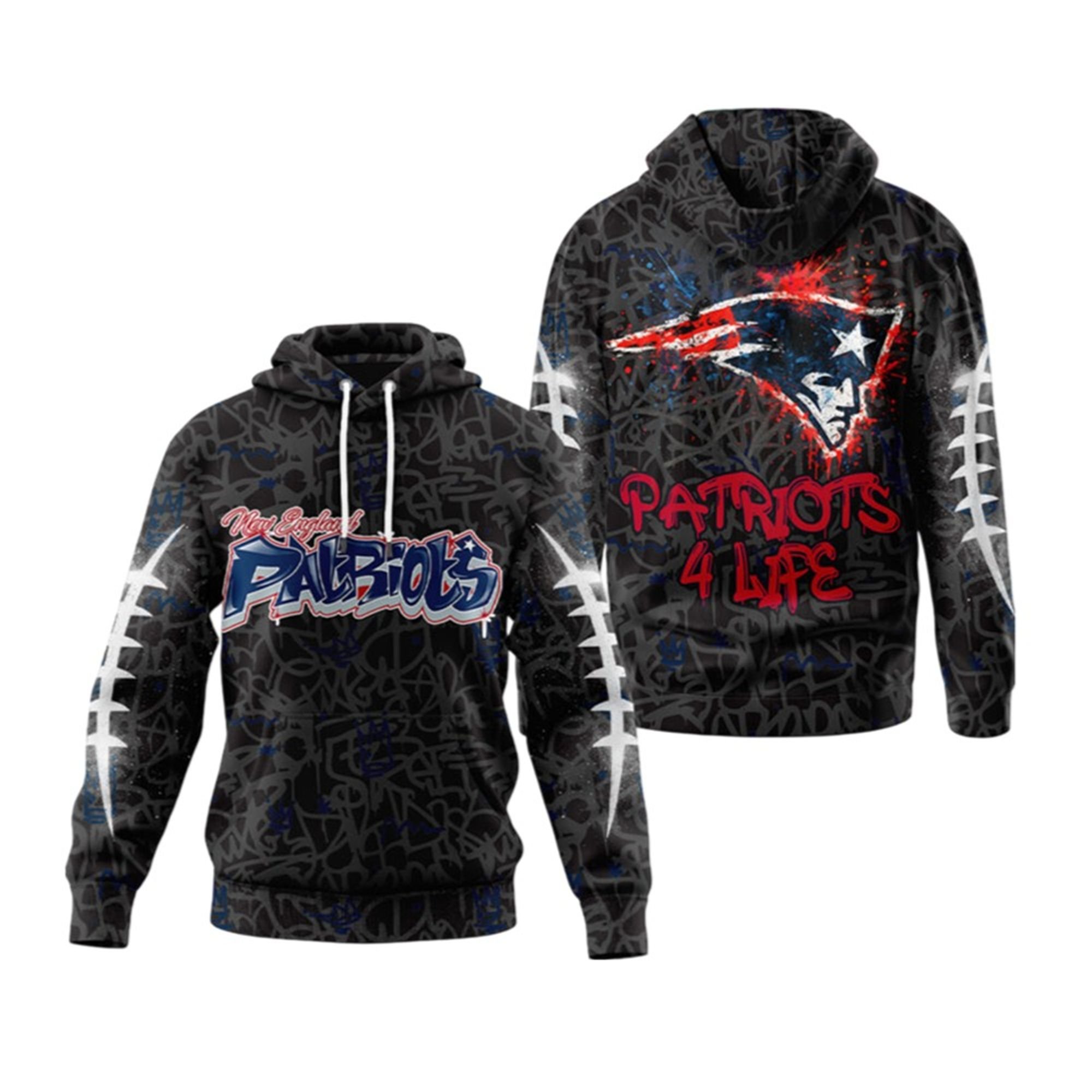 2025 England Patriots Graffiti My Team 4 Life Hoodie 2 2025 England Patriots Graffiti My Team 4 Life Hoodie
