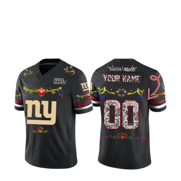2025 NY Giants Hasta la Muerte Jersey 1 2