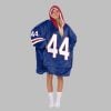 2025 NY Giants Skattebo 44 Blanket Hoodie 2