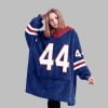 2025 NY Giants Skattebo 44 Blanket Hoodie 3