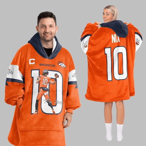 2025 Nix 10 Broncos Blanket Hoodie 4