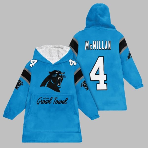 2025 Panthers Official Growl Towel McMillan Blanket Hoodie 1