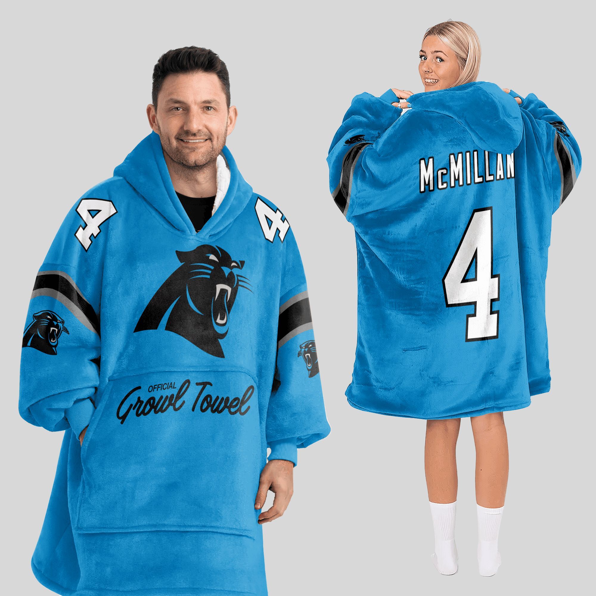 2025 Panthers Growl Towel McMillan Blanket Hoodie 2025 Panthers Growl Towel McMillan Blanket Hoodie