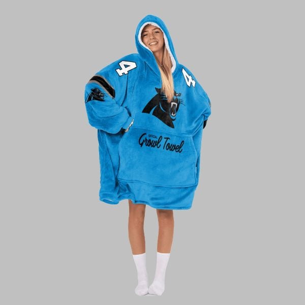 2025 Panthers Official Growl Towel McMillan Blanket Hoodie 4