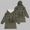 2025 Payton 34 Chicago Football Blanket Hoodie 1
