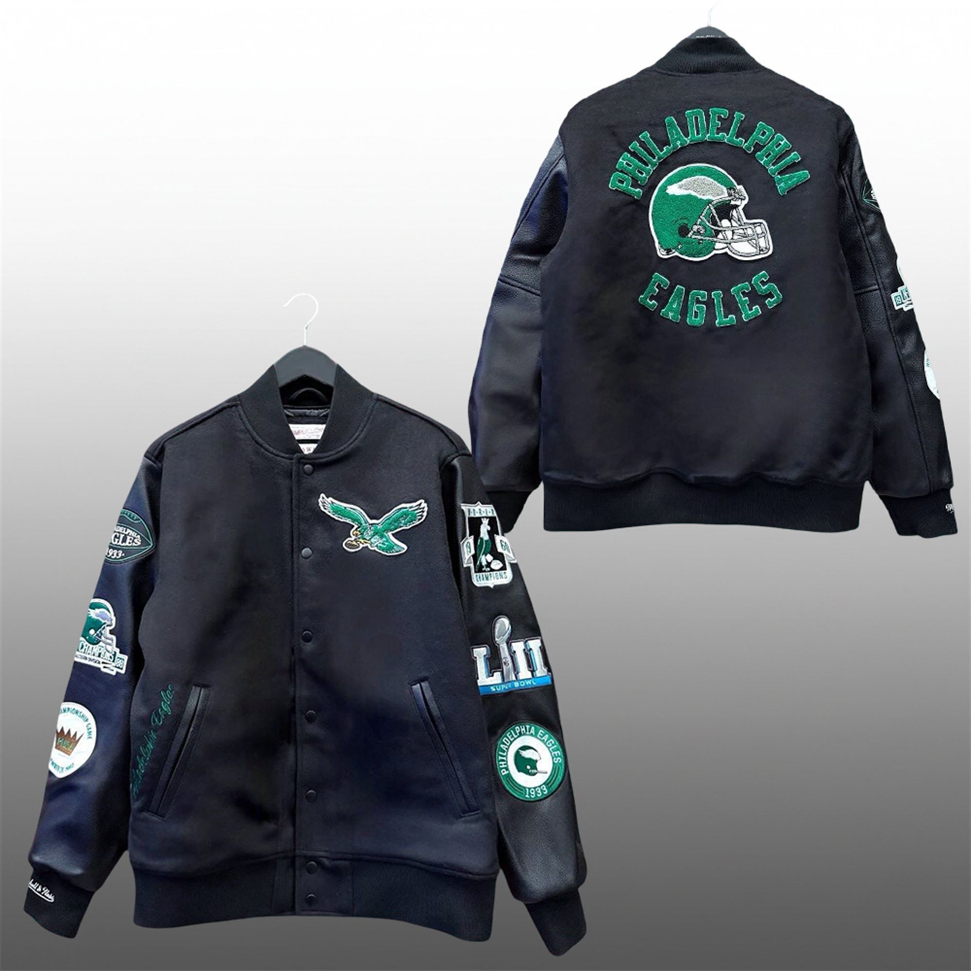 2025 Phillies Eagles Black Out Varsity Jacket 0 2025 Phillies Eagles Black Out Varsity Jacket 0