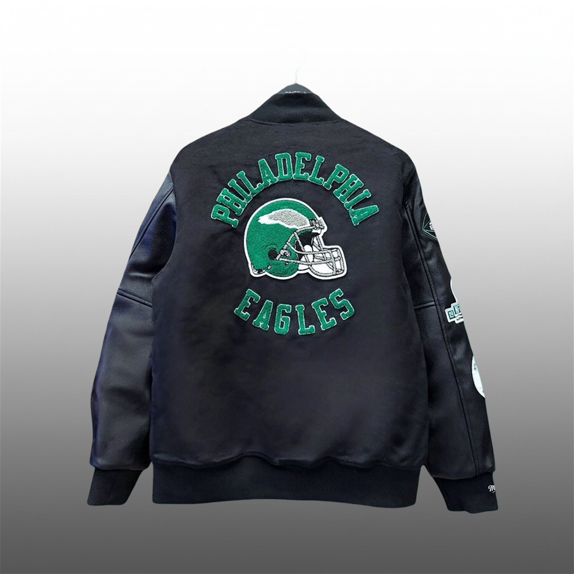 2025 Phillies Eagles Black Out Varsity Jacket 3 2025 Phillies Eagles Black Out Varsity Jacket 2