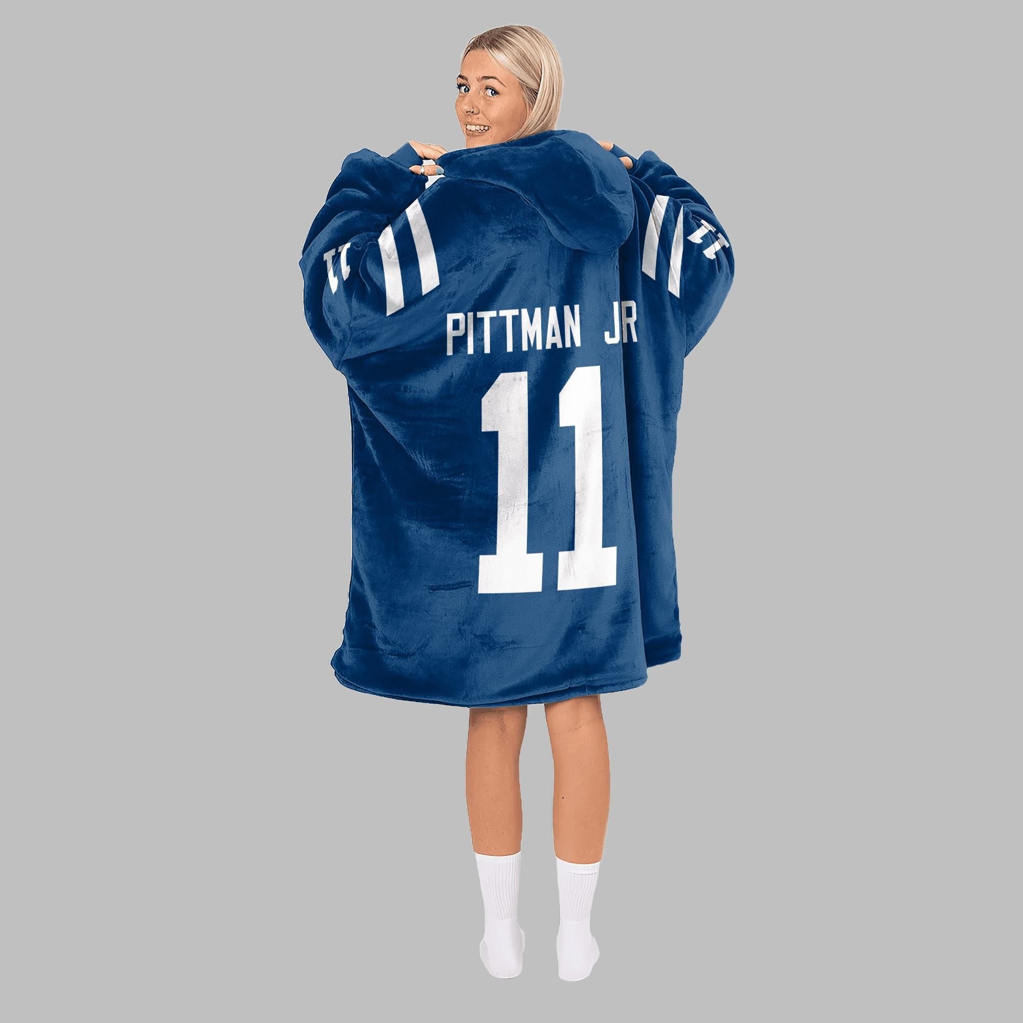 2025 Pittman Jr 11 Indianapolis Blanket Hoodie 2 2025 Pittman Jr 11 Indianapolis Blanket Hoodie 2