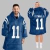 2025 Pittman Jr 11 Indianapolis Blanket Hoodie 8 2025 Pittman Jr 11 Indianapolis Blanket Hoodie 4