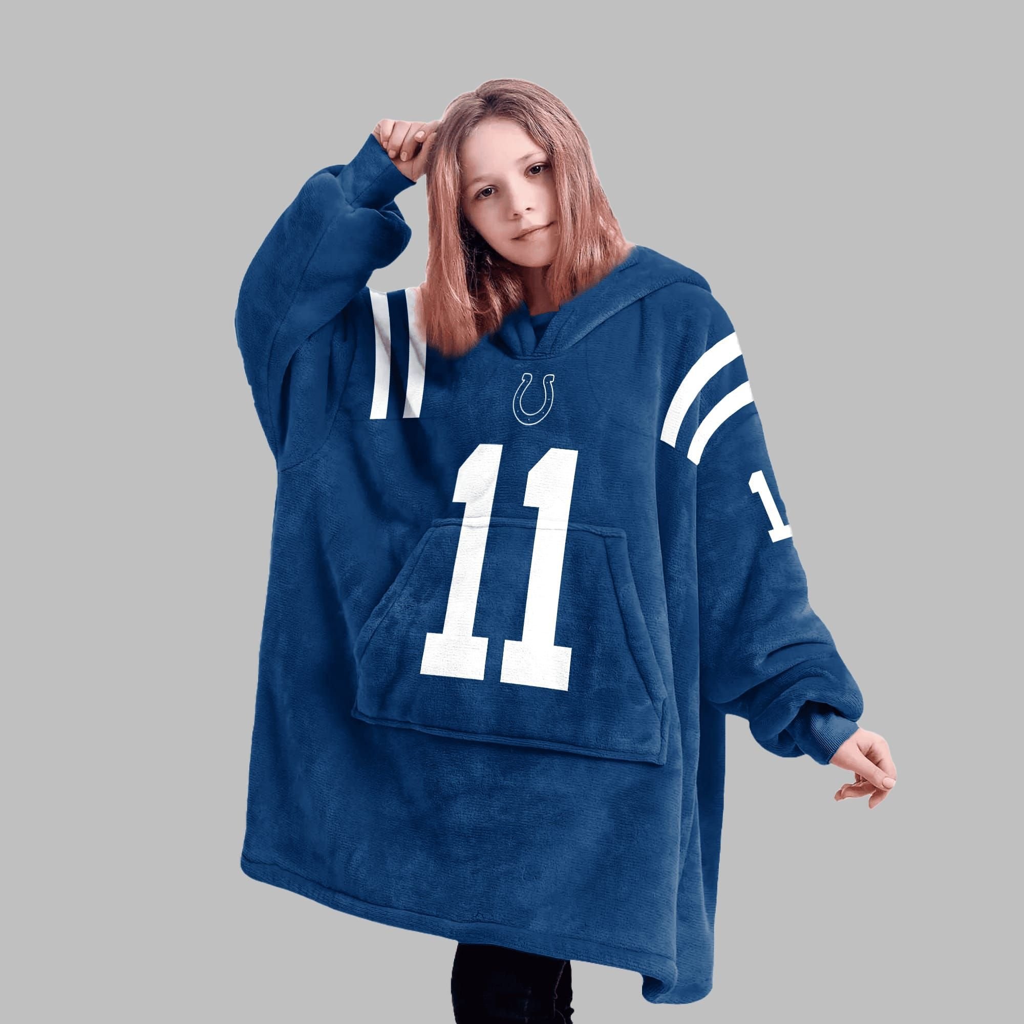 2025 Pittman Jr 11 Indianapolis Blanket Hoodie 5 2025 Pittman Jr 11 Indianapolis Blanket Hoodie 5