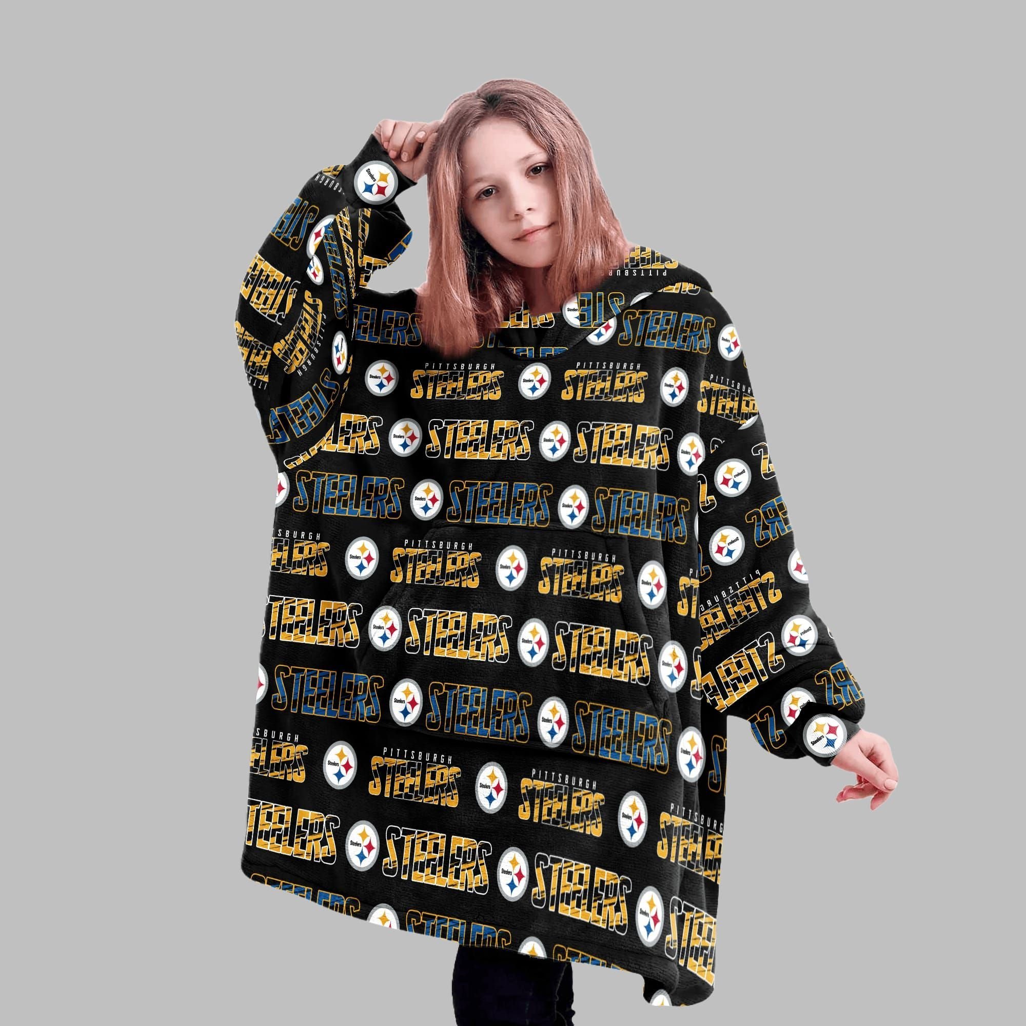 2025 Pittsburgh Football Blanket Hoodie 4 2025 Pittsburgh Football Blanket Hoodie 4