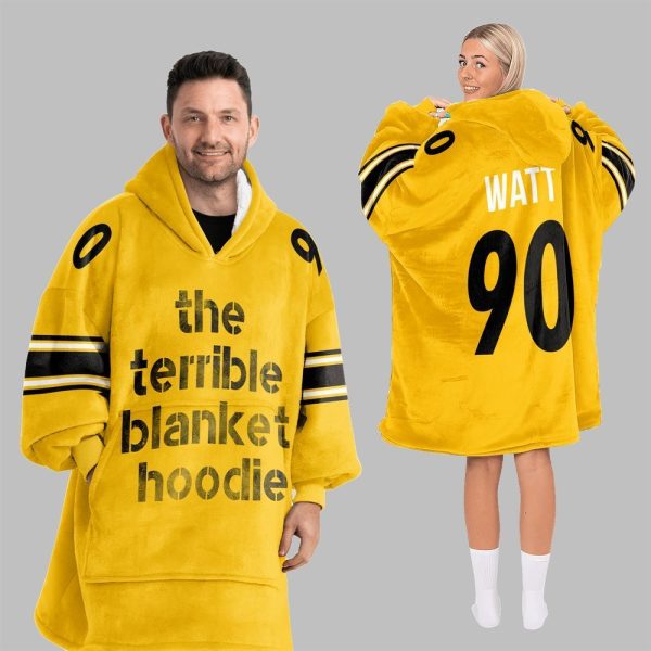 2025 Pittsburgh The Terrible Blanket Hoodie Watt Blanket Hoodie 2