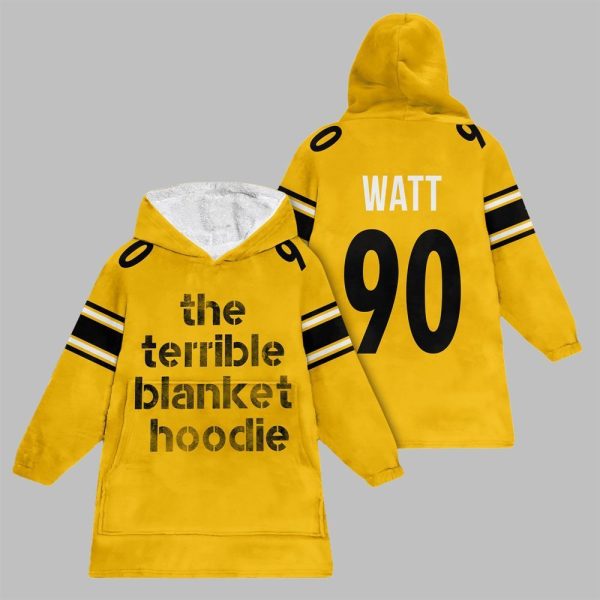 2025 Pittsburgh The Terrible Blanket Hoodie Watt Blanket Hoodie 5