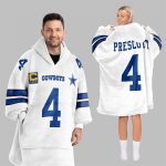 2025 Prescott 4 Captain Dallas Football Blanket Hoodie