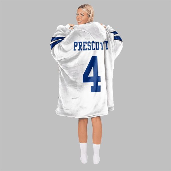 2025 Prescott 4 Captain Dalllas Football Blanket Hoodie 5