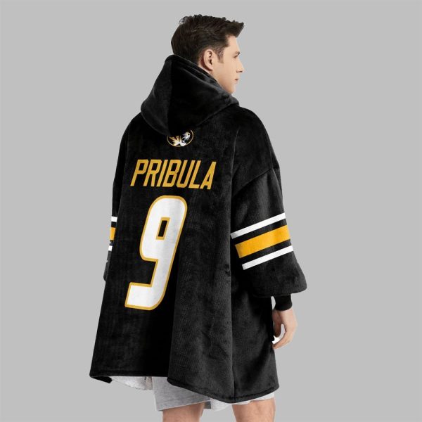 2025 Pribula 9 Missouri Football Blanket Hoodie 2