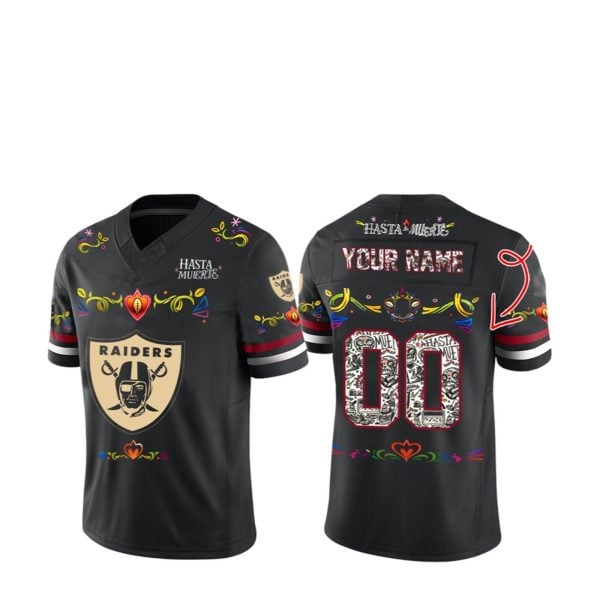 2025 Raiders Hasta la Muerte Jersey 1 2