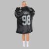 2025 Raiders Nation Crosby 98 Blanket Hoodie 3