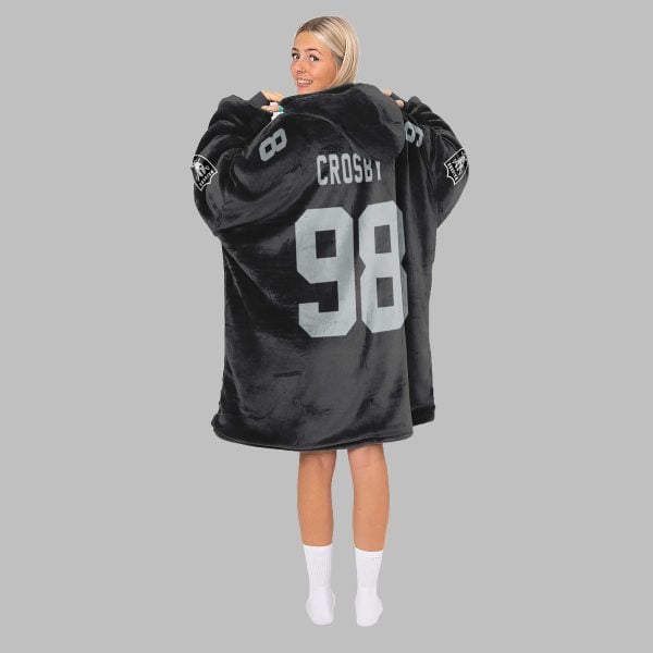2025 Raiders Nation Crosby 98 Blanket Hoodie 3