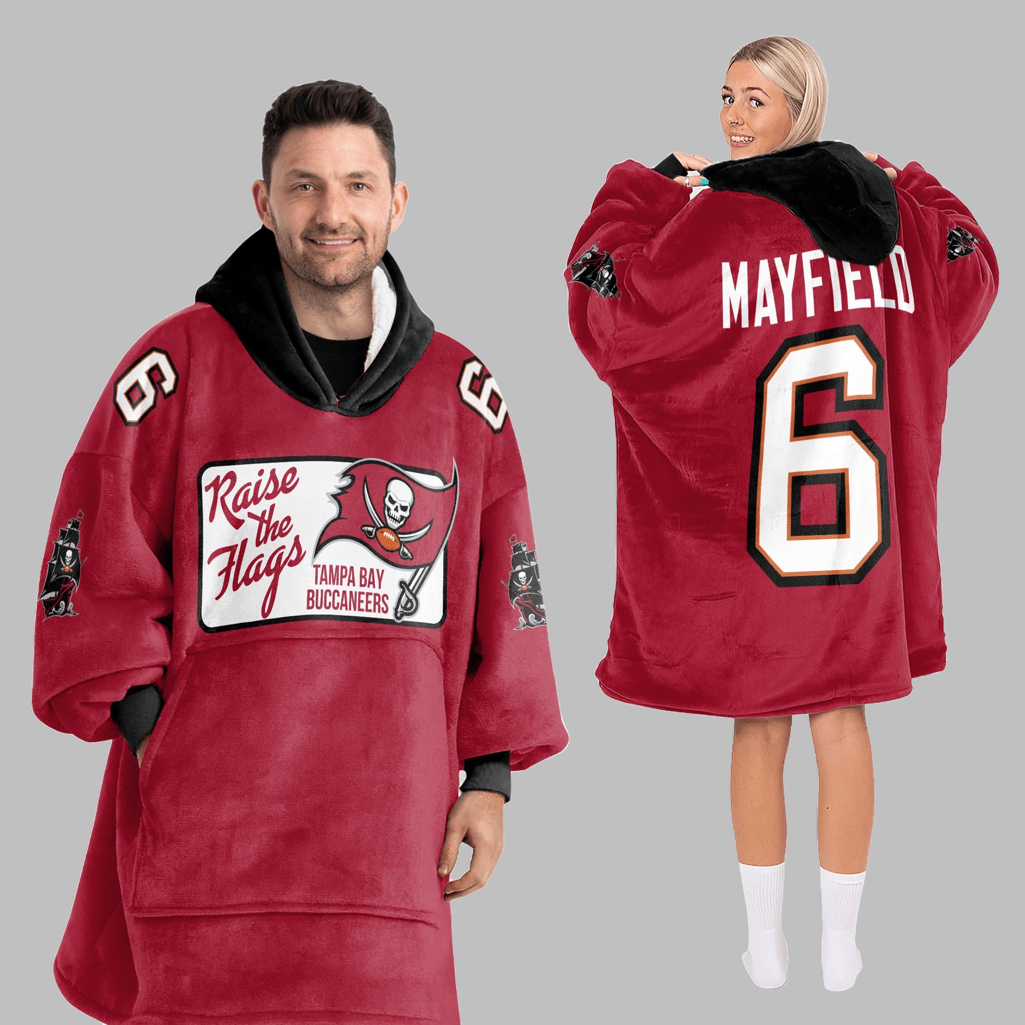 2025 Raise The Hags Buccaneers Blanket Hoodie 5 2025 Raise The Hags Buccaneers Blanket Hoodie 5