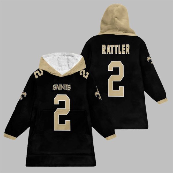 2025 Rattler 2 New Orleans Football Blanket Hoodie 1