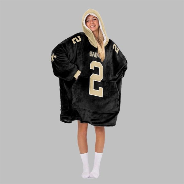2025 Rattler 2 New Orleans Football Blanket Hoodie 4