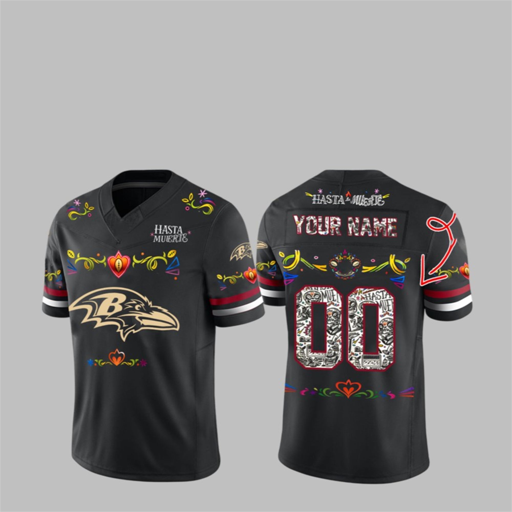 2025 Ravens Hasta la Muerte Jersey 1 1 2025 Ravens Hasta la Muerte Jersey 1 1