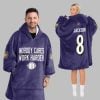 2025 Ravens Nobody Cares Work Harder Blanket Hoodie 5