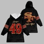 2025 SF 49ers For The Faithful Blanket Hoodie