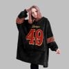 2025 SF 49ers For The Faithful Blanket Hoodie 4
