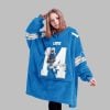 2025 ST Brown 14 Lions Blanket Hoodie 6 2025 ST Brown 14 Lions Blanket Hoodie 2