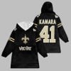 2025 Saints Who Dat Kamara 41 Blanket Hoodie 1
