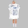 2025 Shakir 10 Buffalo Football Blanket Hoodie 3