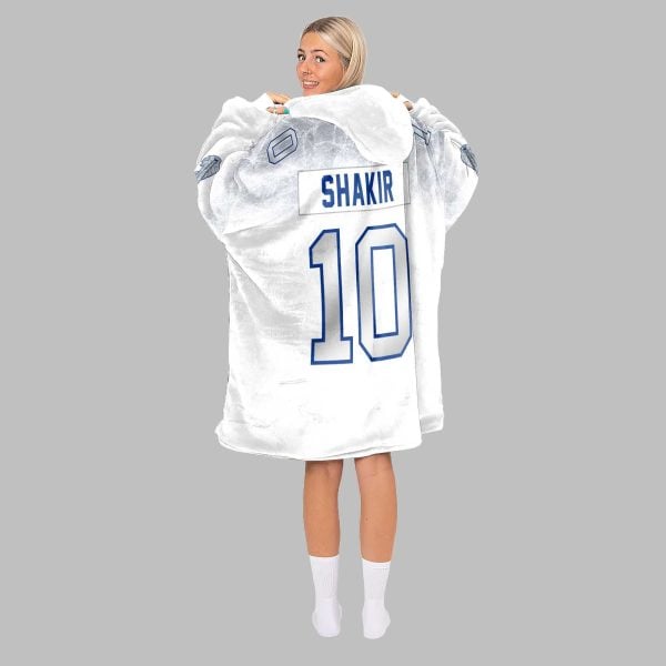 2025 Shakir 10 Buffalo Football Blanket Hoodie 3