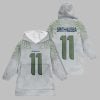 2025 Smith Njigba 11 Seattle Blanket Hoodie 1