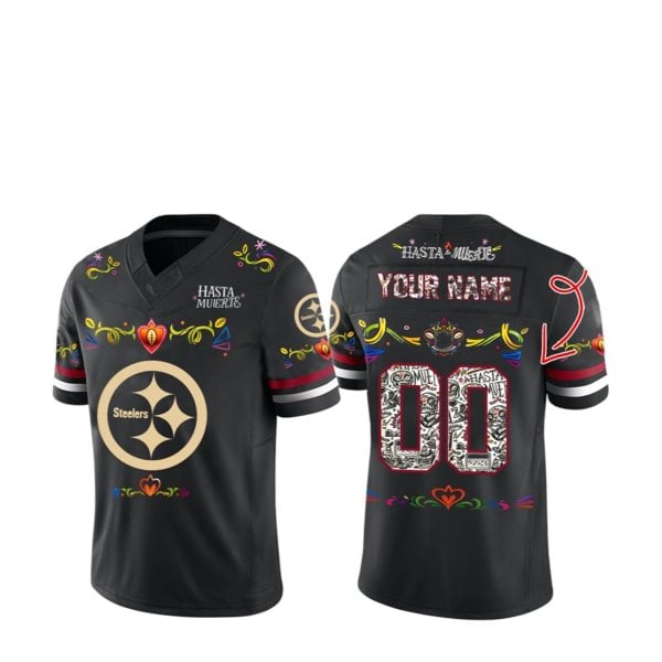 2025 Steelers Hasta la Muerte Jersey 1 2