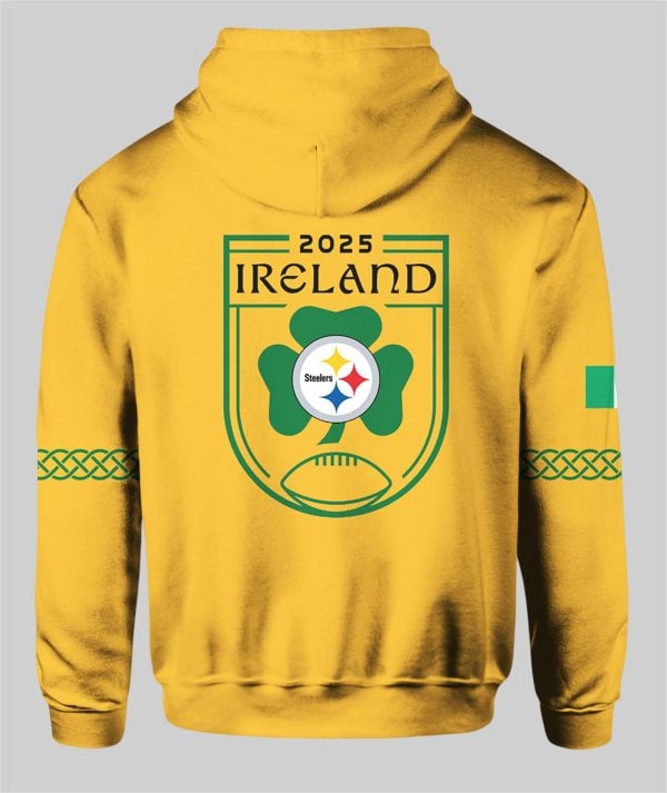 2025 Steelers Ireland Game Terrible Towel Hoodie 2