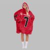 2025 Stroud 7 Captain Houston Football Blanket Hoodie 4