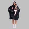 2025 Stroud 7 Captain Texans Football Blanket Hoodie 7