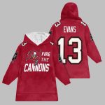 2025 TB Buccaneers Fire The Cannons Blanket Hoodie