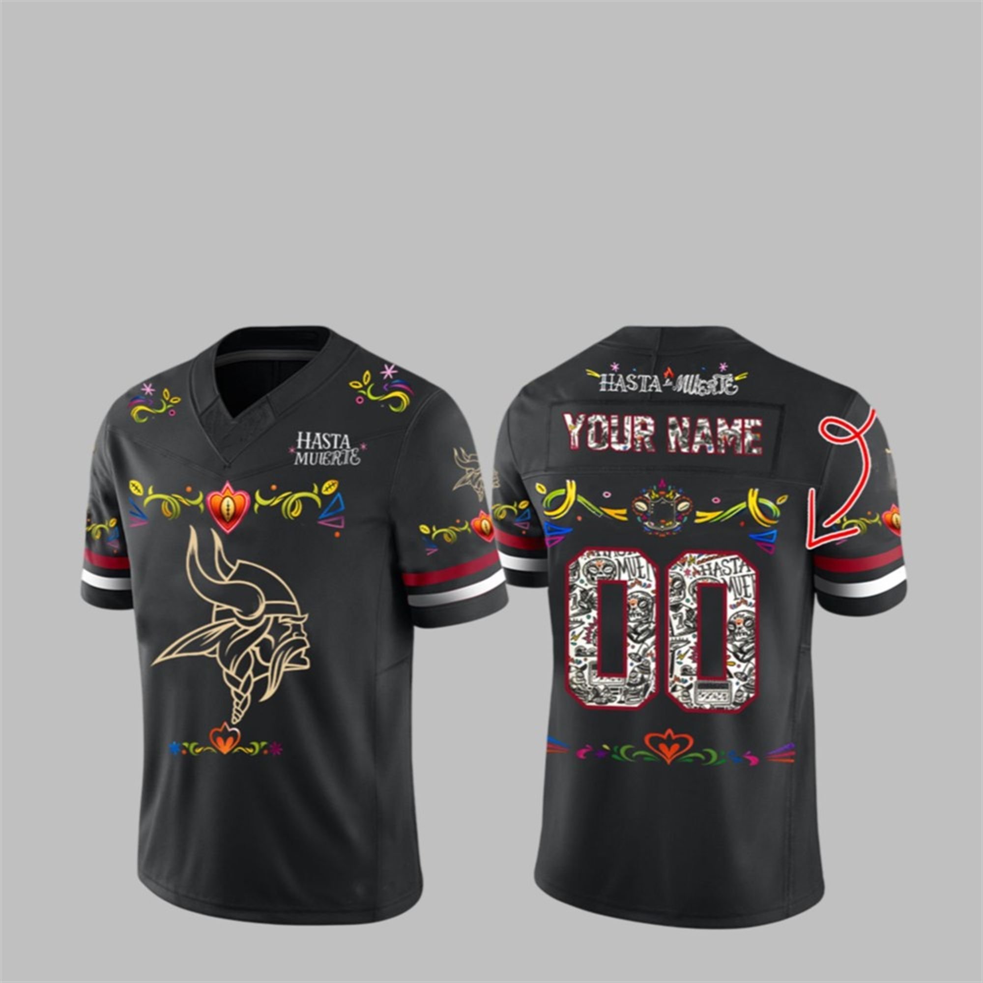 2025 Vikings Hasta la Muerte Jersey 1 1 2025 Vikings Hasta la Muerte Jersey 1 1