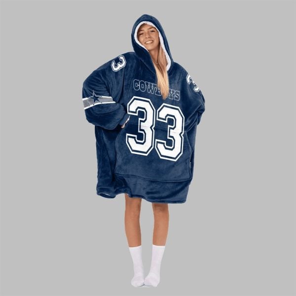 2025 Williams 33 Dalllas Football Blanket Hoodie 2