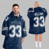 2025 Williams 33 Dallas Football Blanket Hoodie