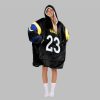 2025 Willliams 23 LA Rams Football Blanket Hoodie 2