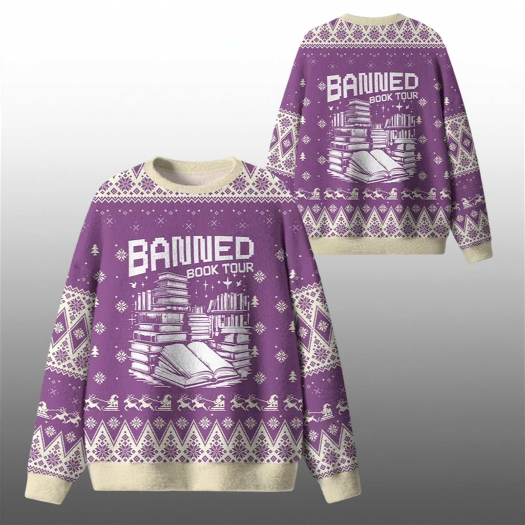 2026 Christmas Banned Book Tour Ugly Sweater 1 1 2026 Christmas Banned Book Tour Ugly Sweater 1 1