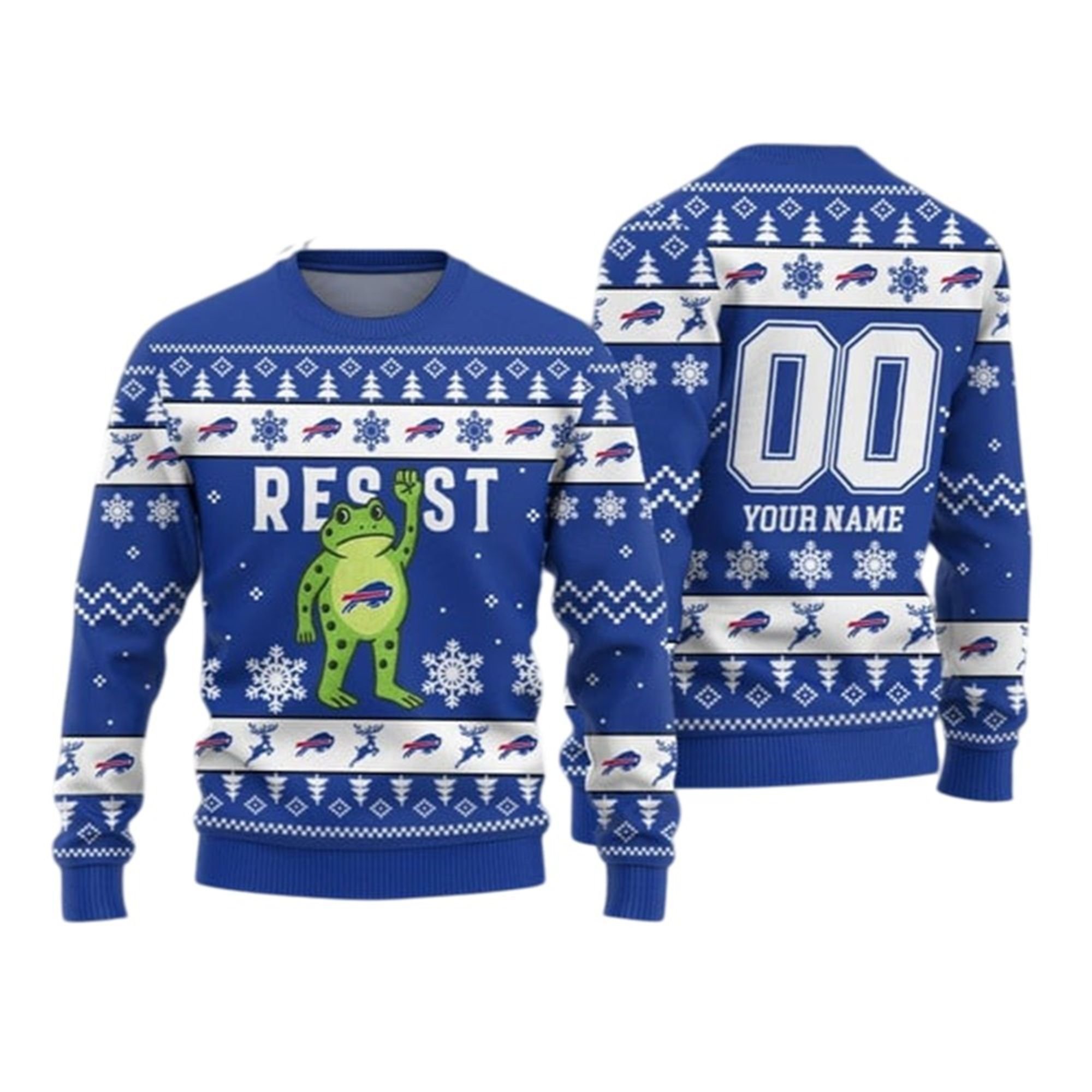 2026 Christmas Bills Portland Frog Resist Ugly Sweater 2 2026 Christmas Bills Portland Frog Resist Ugly Sweater 1 2